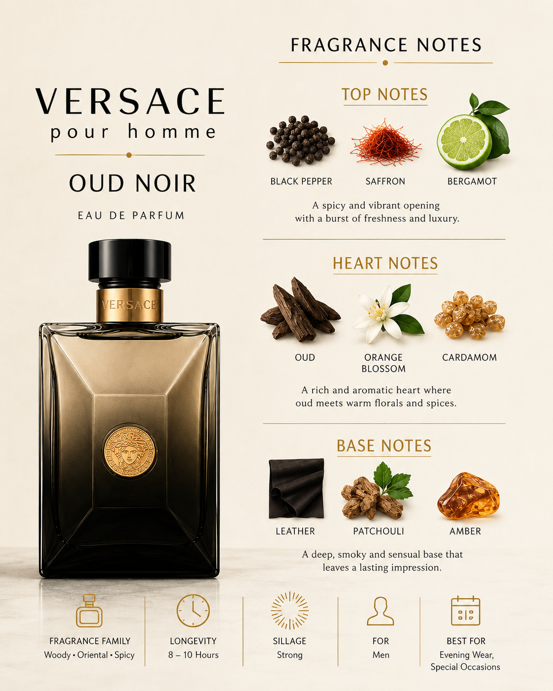 Versace Pour Homme Oud Noir Eau de Parfum - Image 4