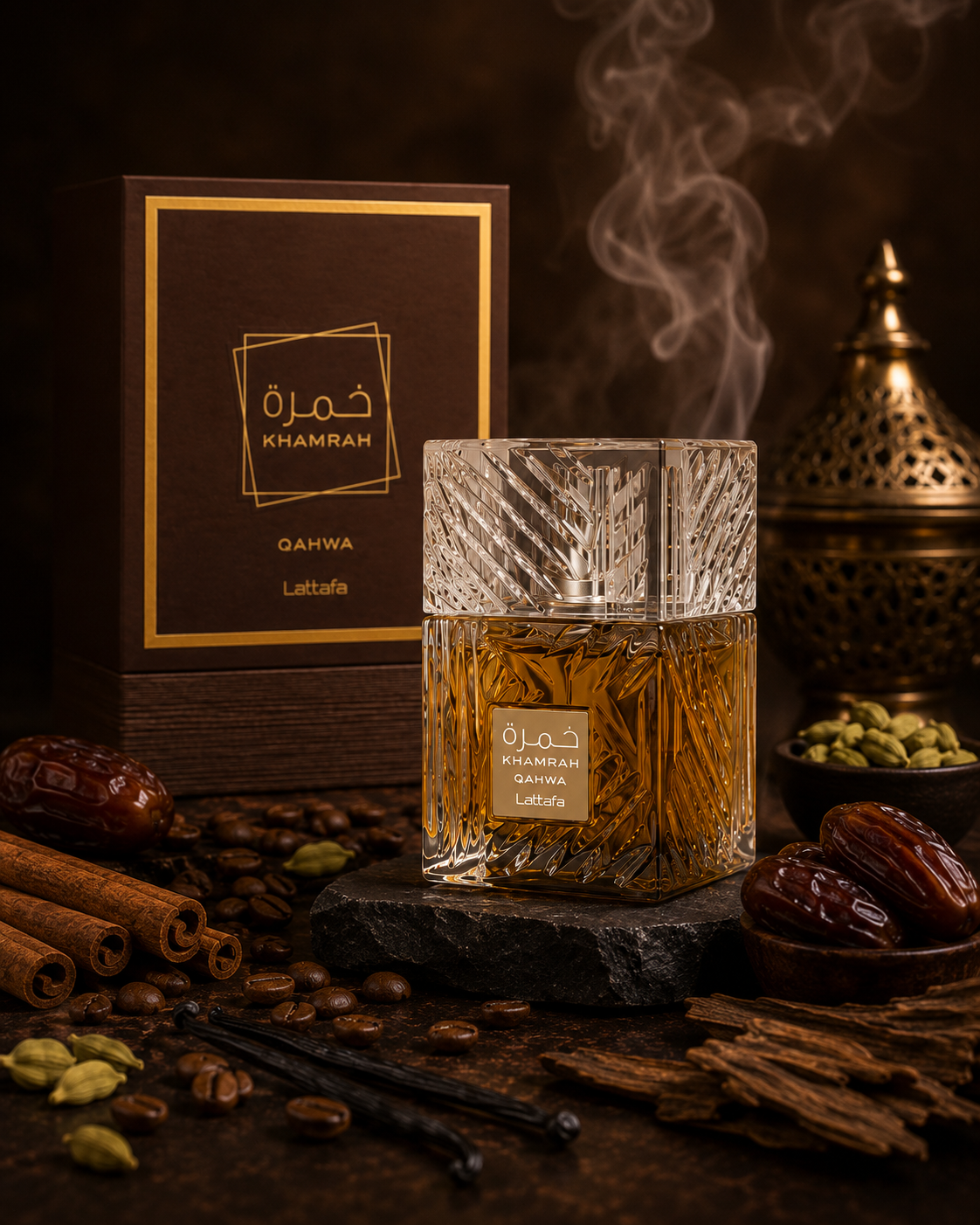 Lattafa Khamrah Qahwa Eau de Parfum 100ml - Image 4