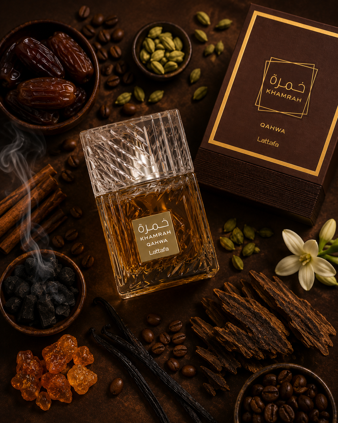 Lattafa Khamrah Qahwa Eau de Parfum 100ml - Image 3